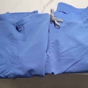 Figs Blue Scrub Set